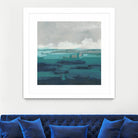 Sea Foam Vista I by June Erica Vess on GIANT ART - green sea scene