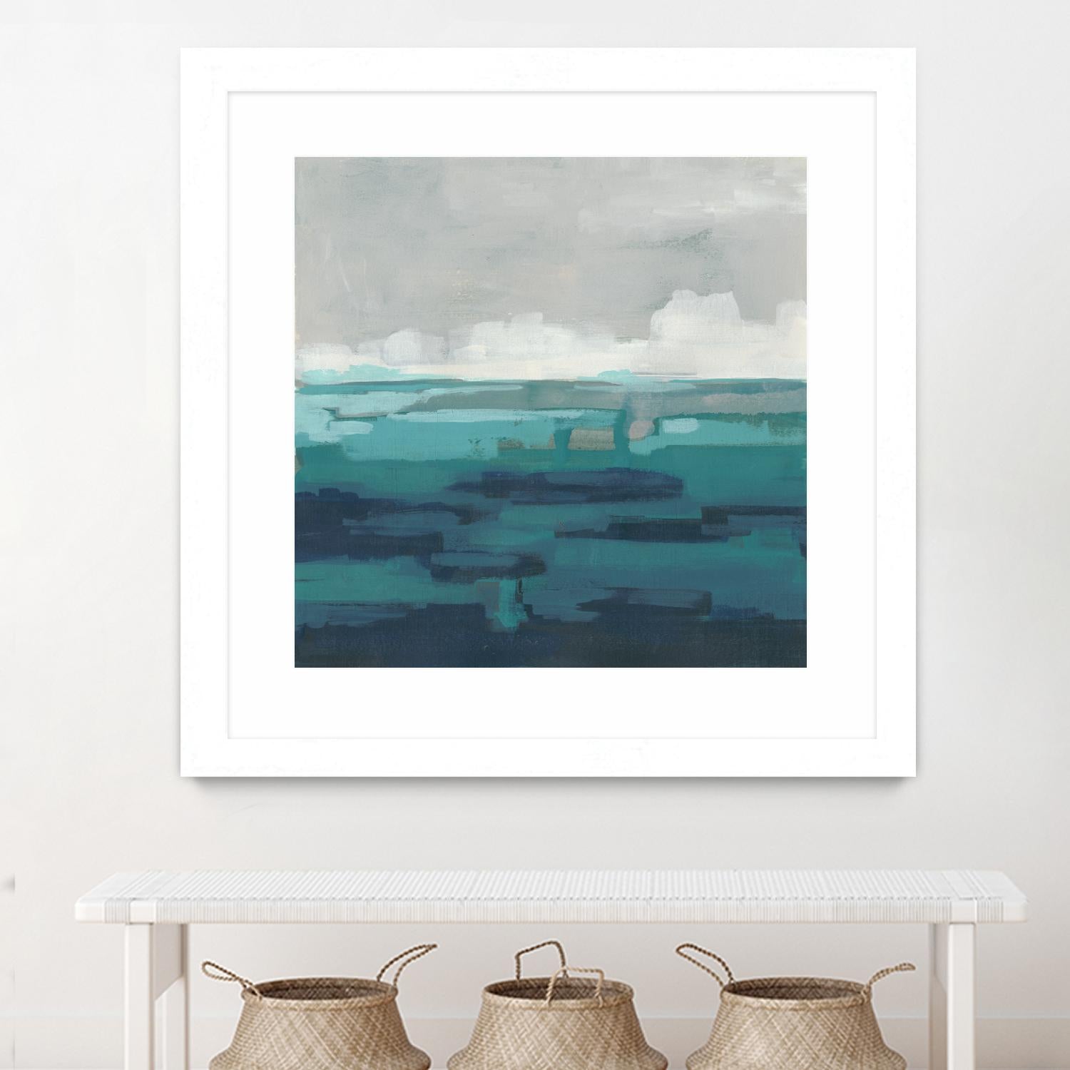 Sea Foam Vista I by June Erica Vess on GIANT ART - green sea scene