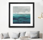 Sea Foam Vista I by June Erica Vess on GIANT ART - green sea scene