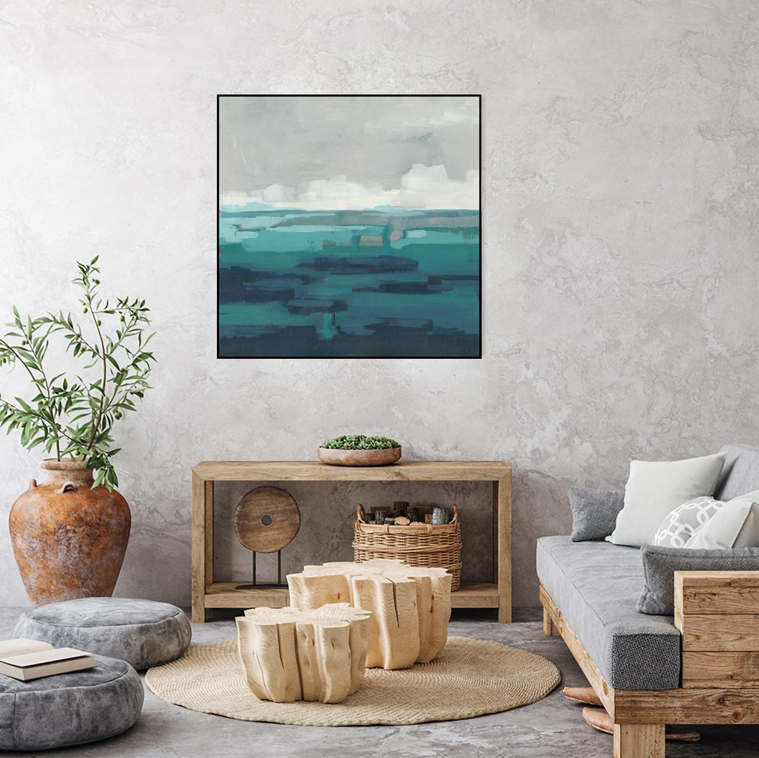 Sea Foam Vista I by June Erica Vess on GIANT ART - green sea scene