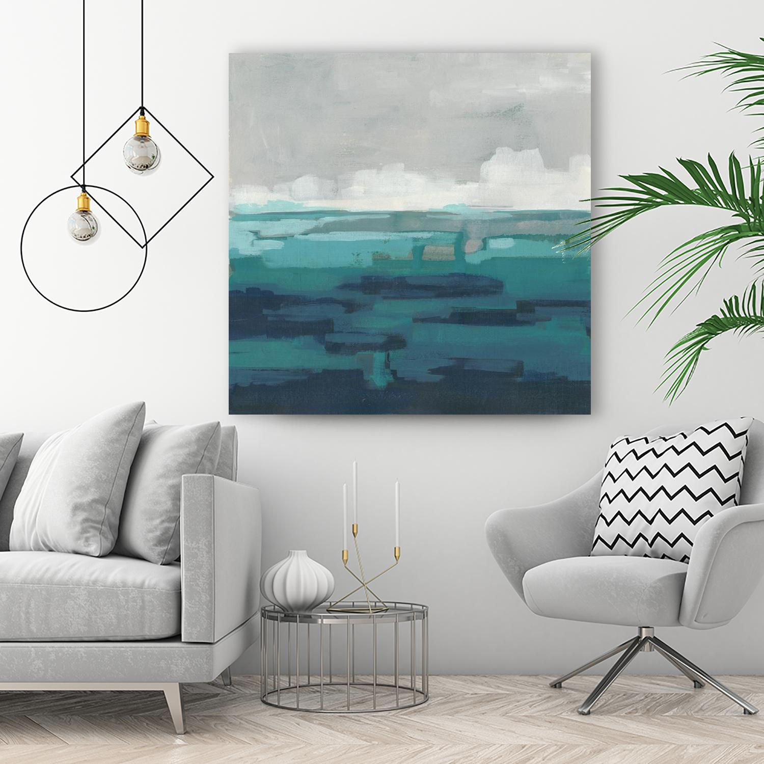 Sea Foam Vista I by June Erica Vess on GIANT ART - green sea scene