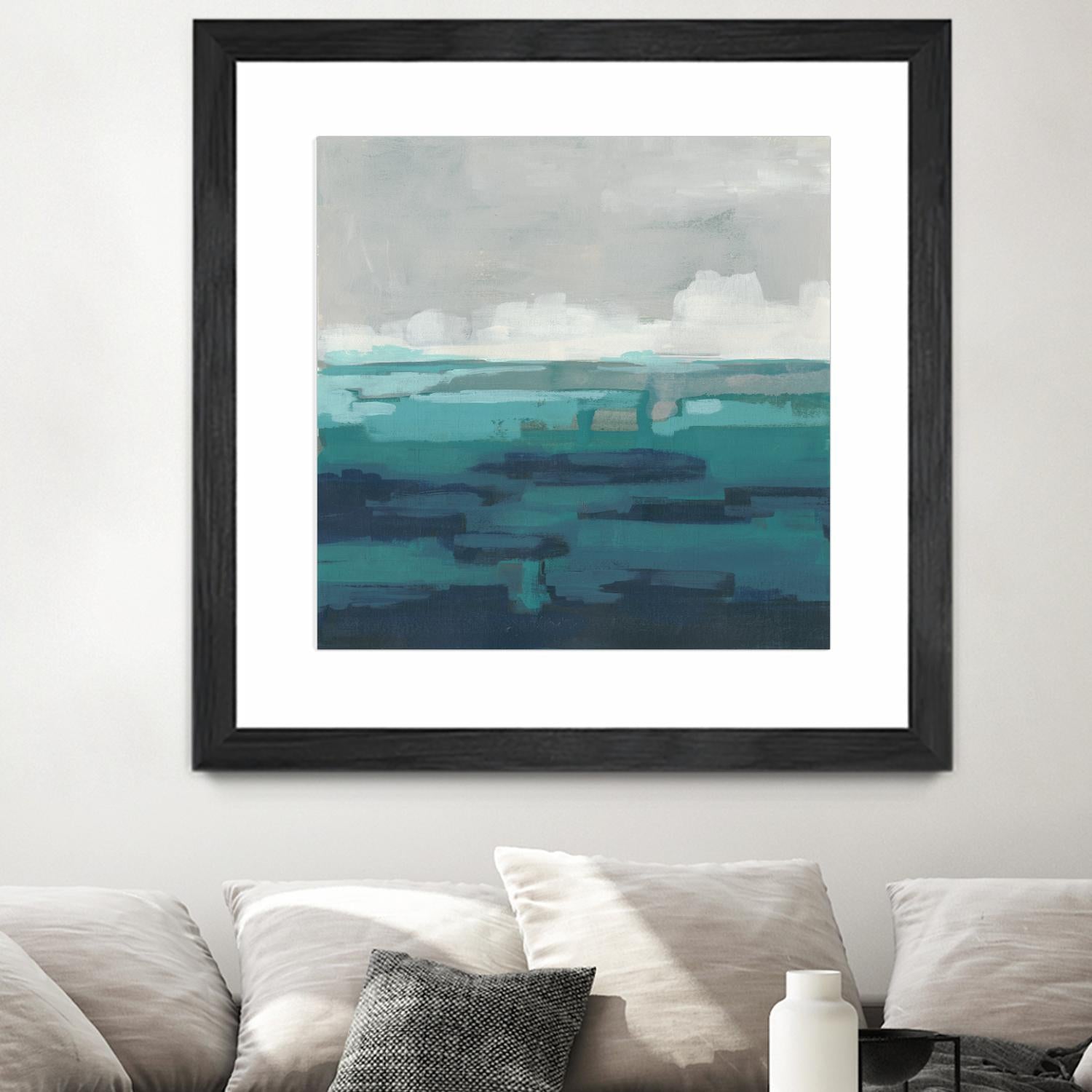 Sea Foam Vista I by June Erica Vess on GIANT ART - green sea scene