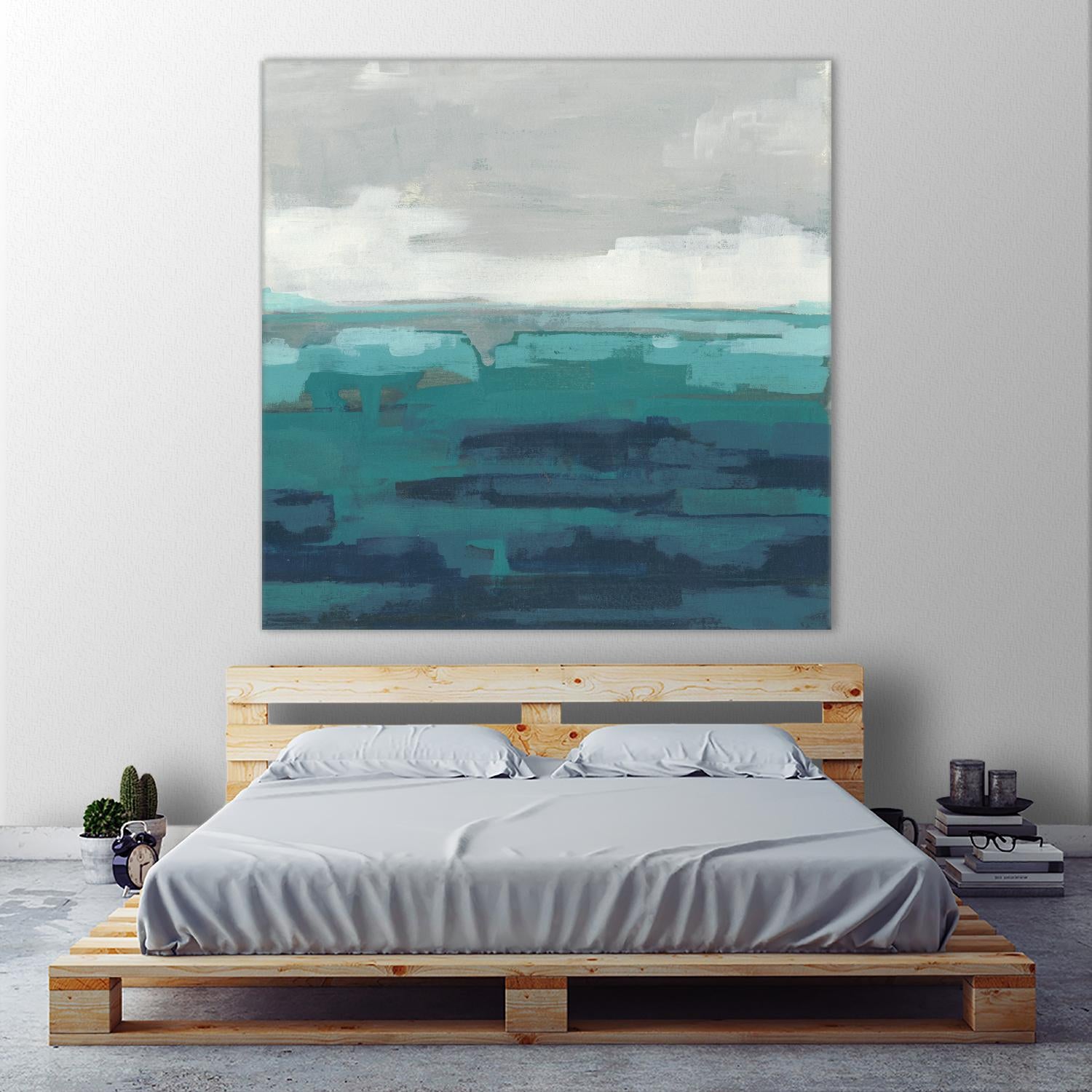 Sea Foam Vista II by June Erica Vess on GIANT ART - green sea scene