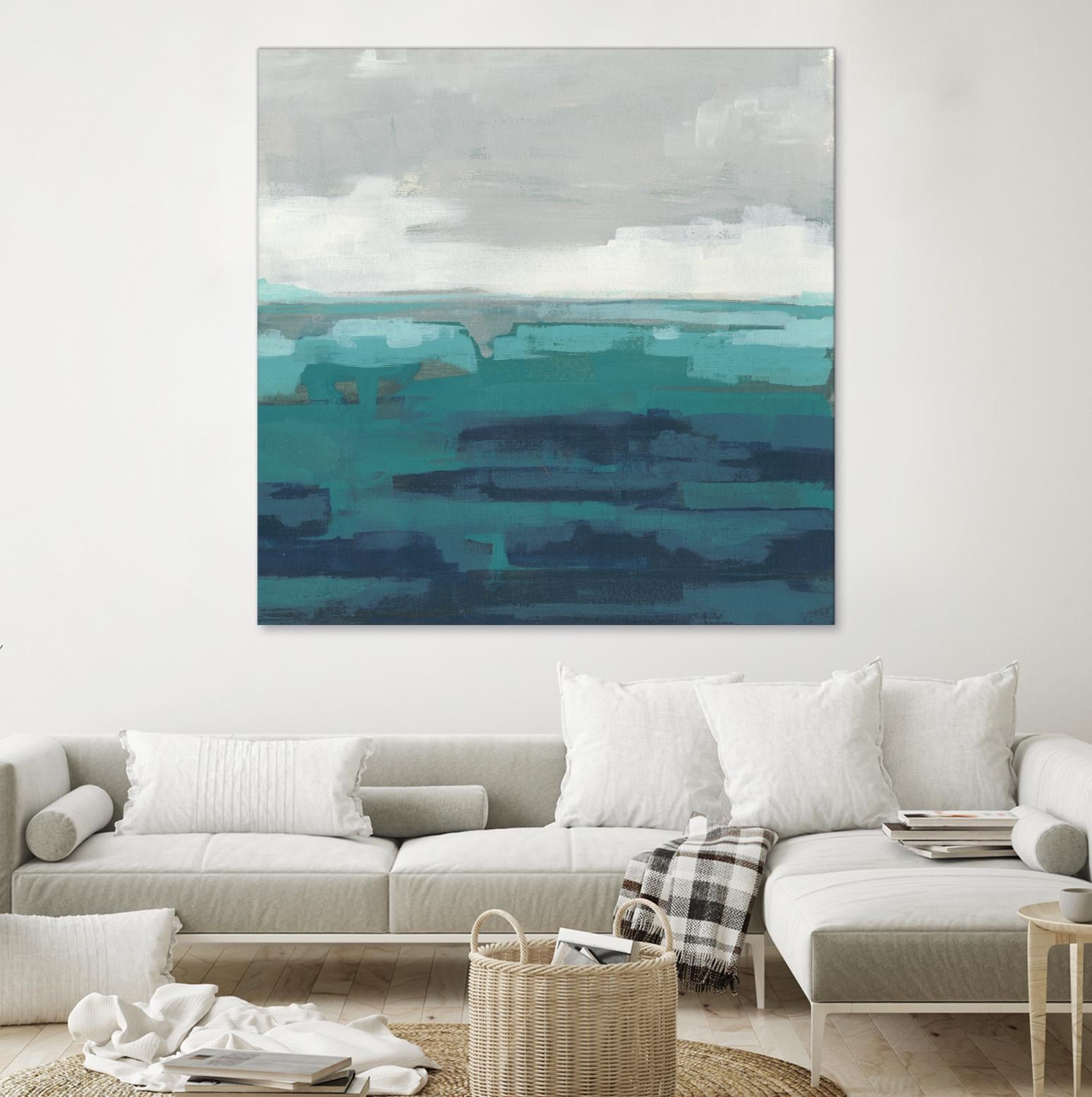 Sea Foam Vista II by June Erica Vess on GIANT ART - green sea scene