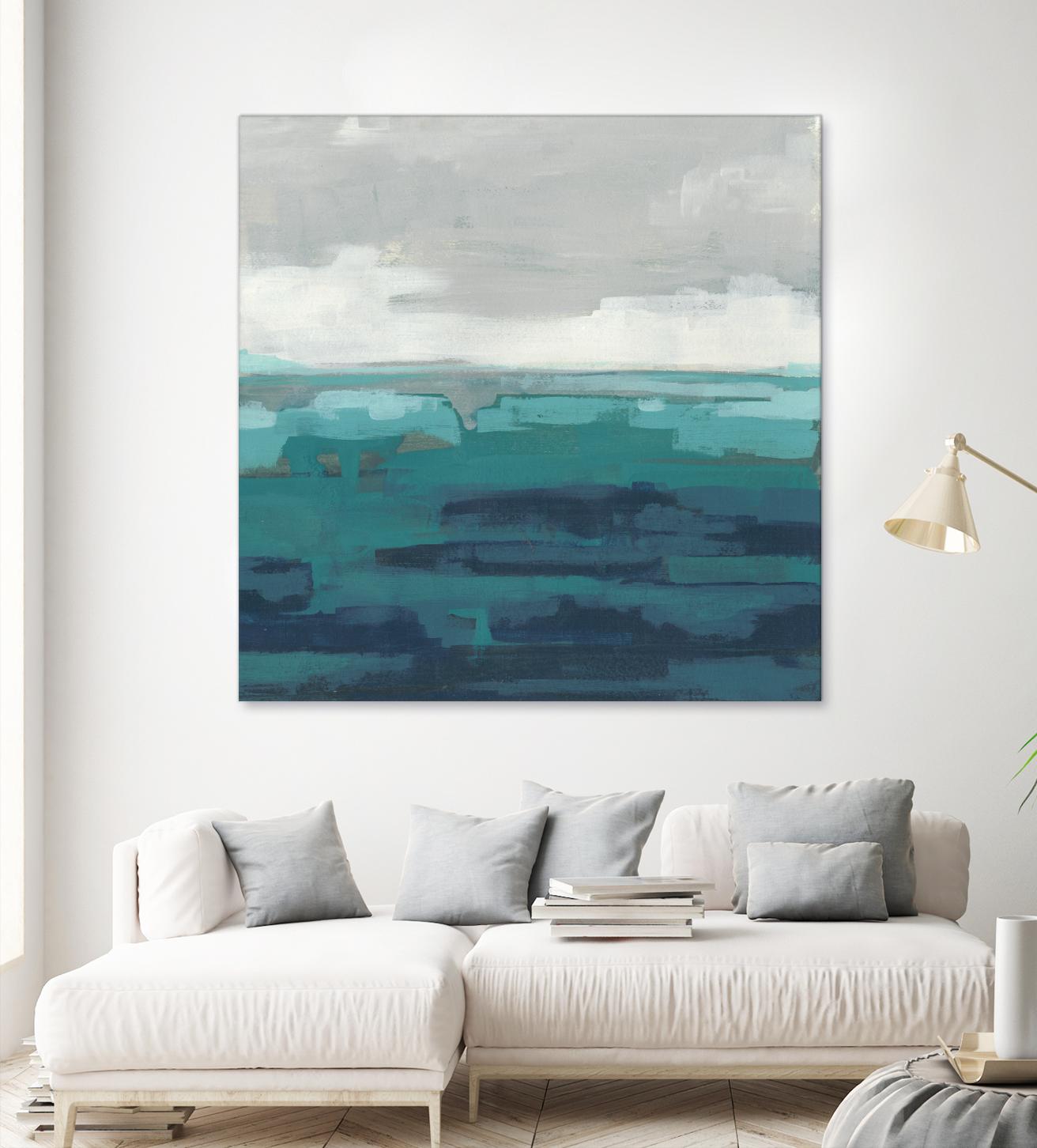 Sea Foam Vista II by June Erica Vess on GIANT ART - green sea scene