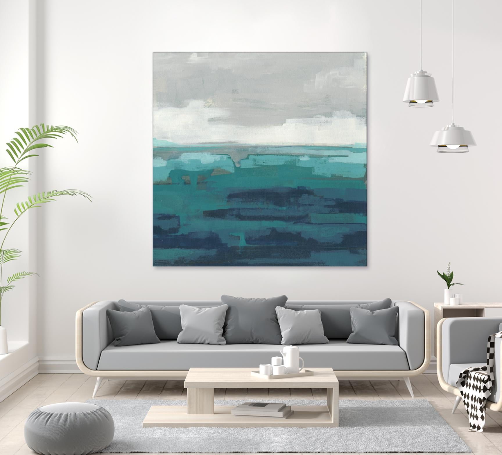 Sea Foam Vista II by June Erica Vess on GIANT ART - green sea scene