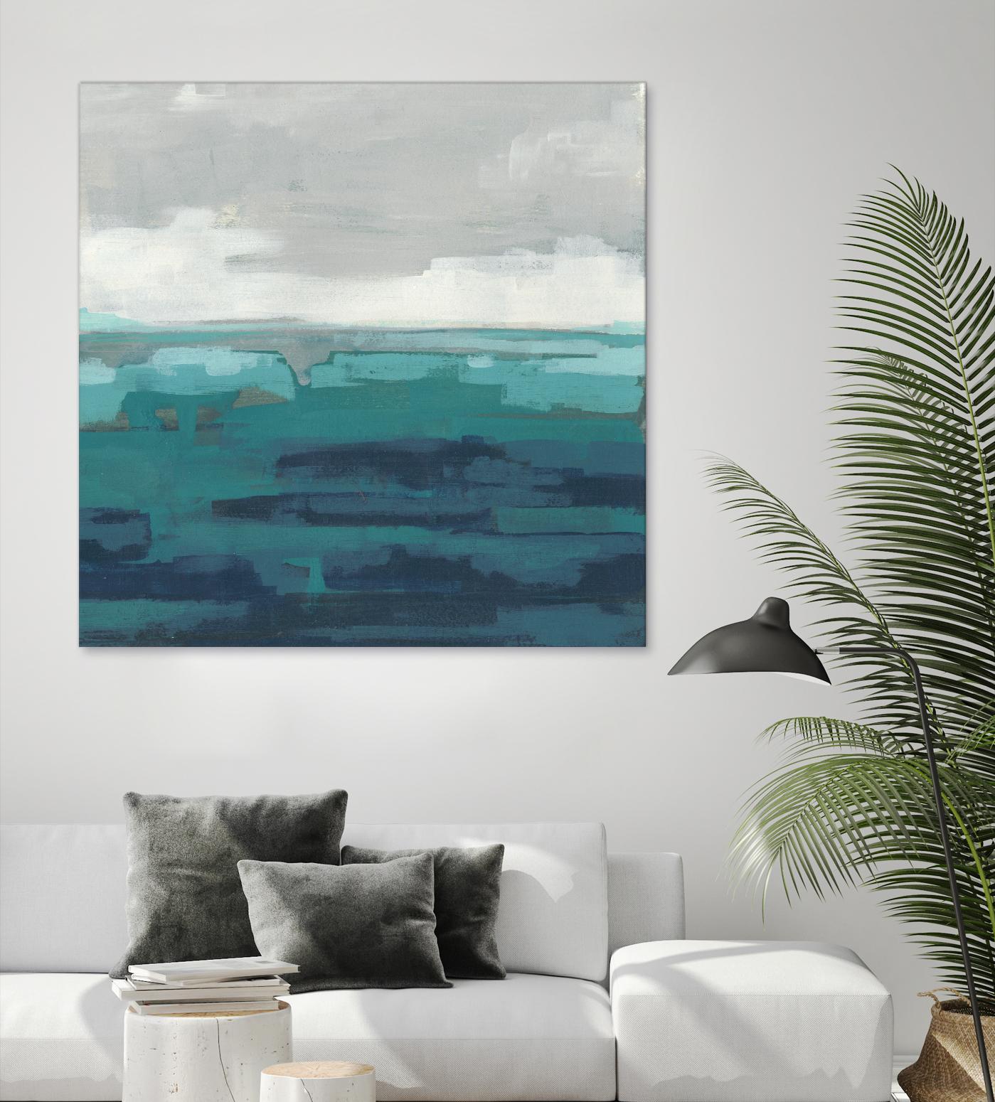 Sea Foam Vista II by June Erica Vess on GIANT ART - green sea scene