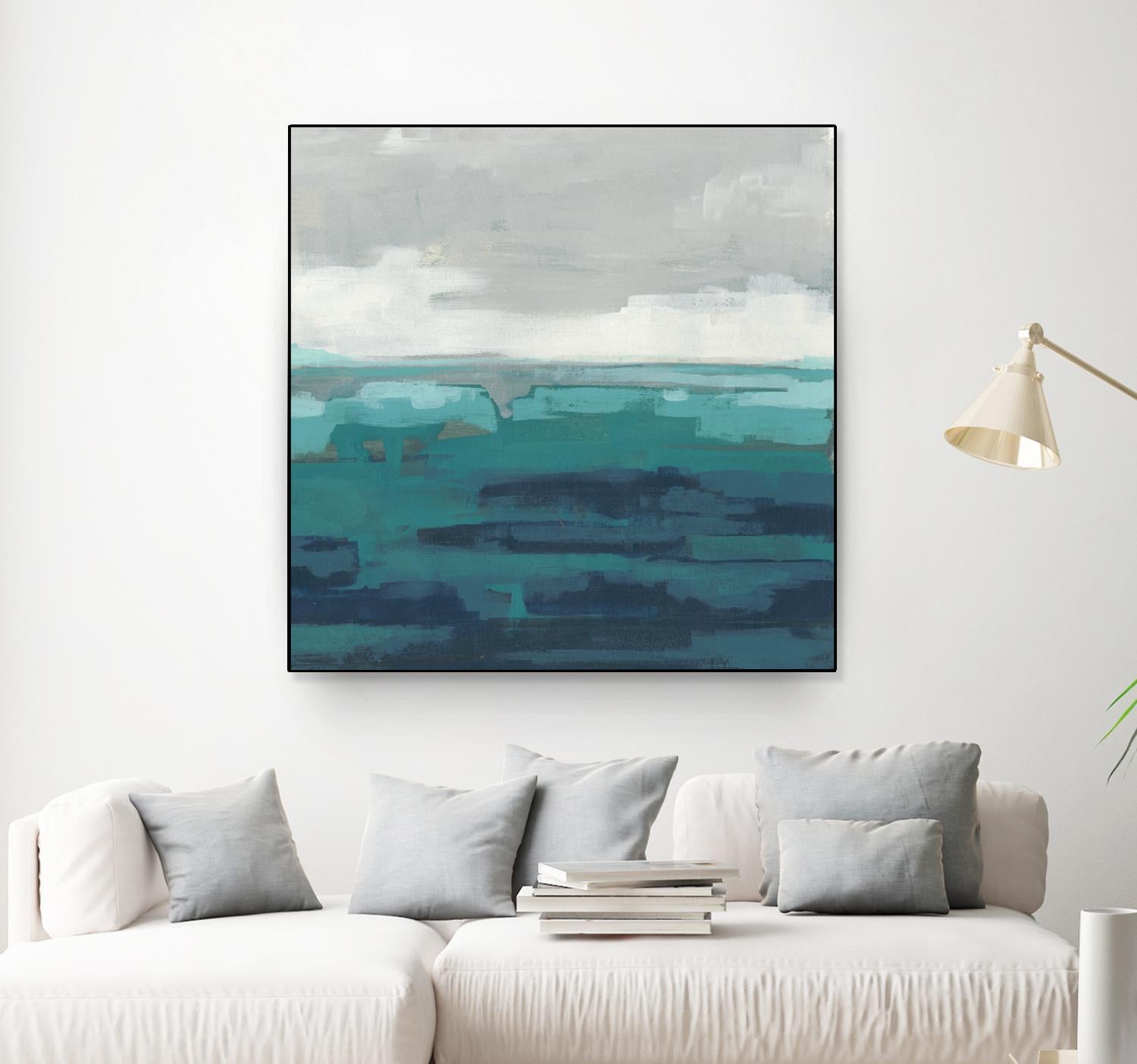 Sea Foam Vista II by June Erica Vess on GIANT ART - green sea scene