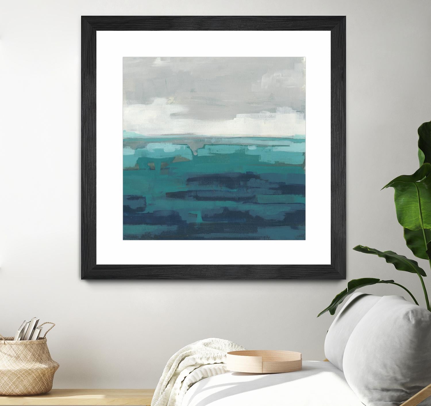 Sea Foam Vista II by June Erica Vess on GIANT ART - green sea scene