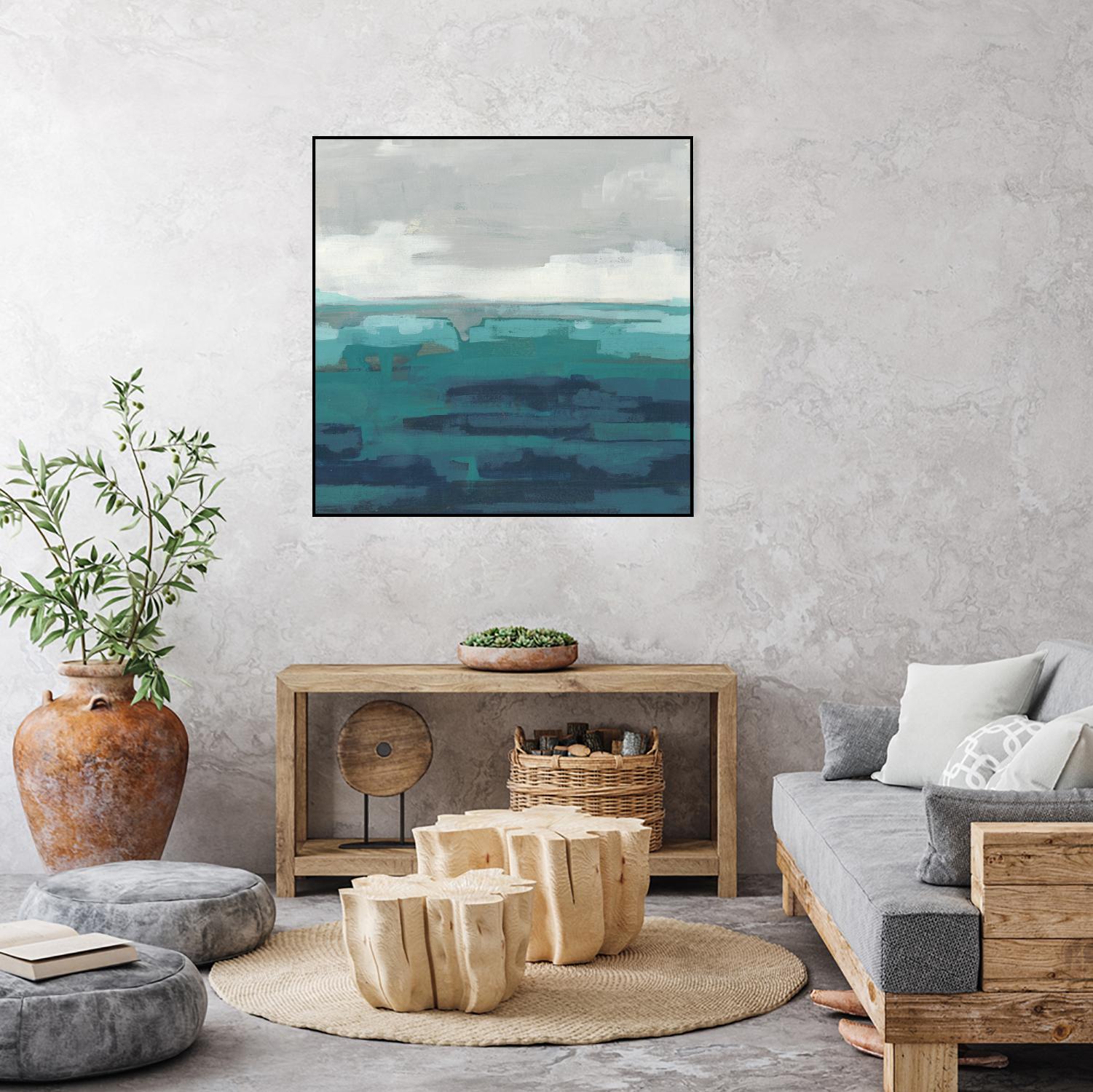 Sea Foam Vista II by June Erica Vess on GIANT ART - green sea scene