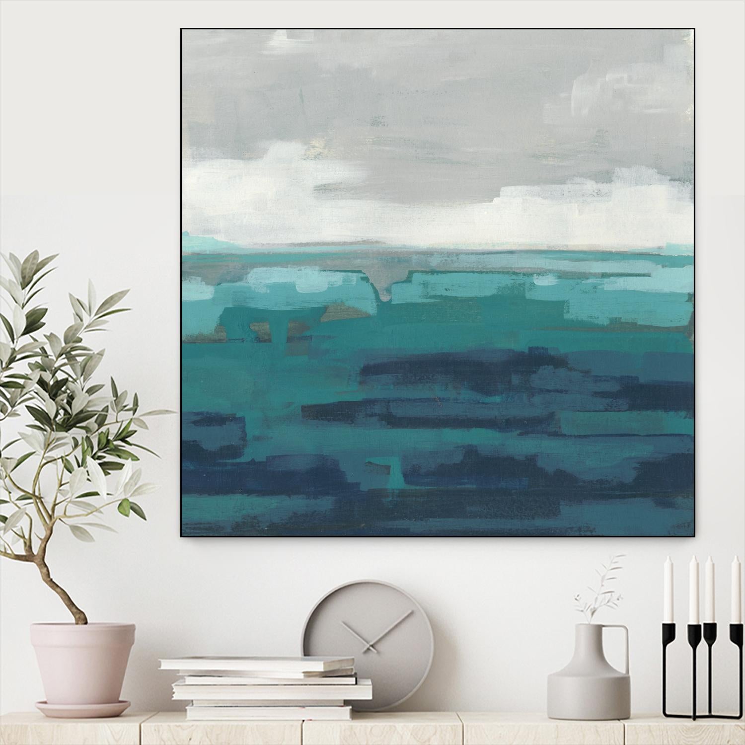 Sea Foam Vista II by June Erica Vess on GIANT ART - green sea scene