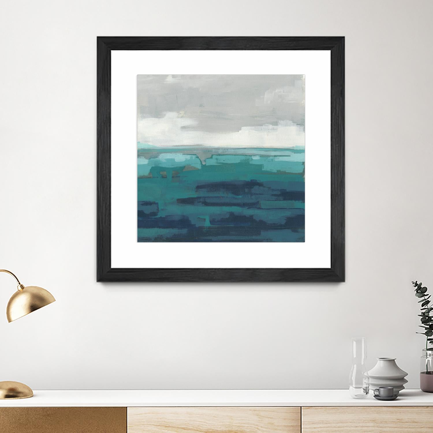 Sea Foam Vista II by June Erica Vess on GIANT ART - green sea scene