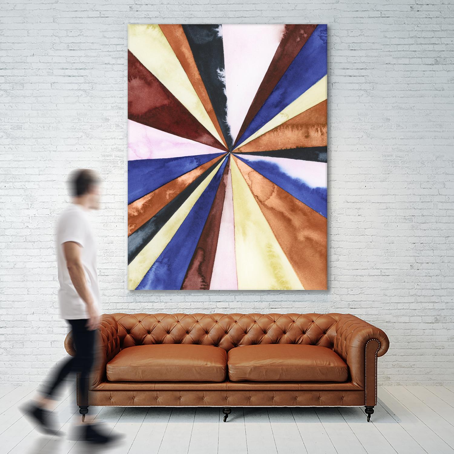 Desert Layers III by Grace Popp on GIANT ART - blue abstract