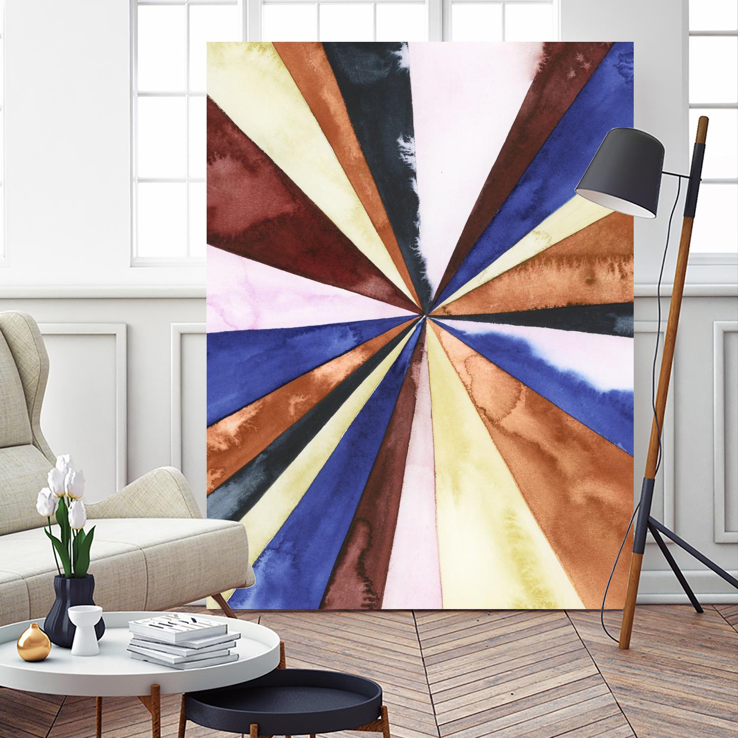 Desert Layers III by Grace Popp on GIANT ART - blue abstract