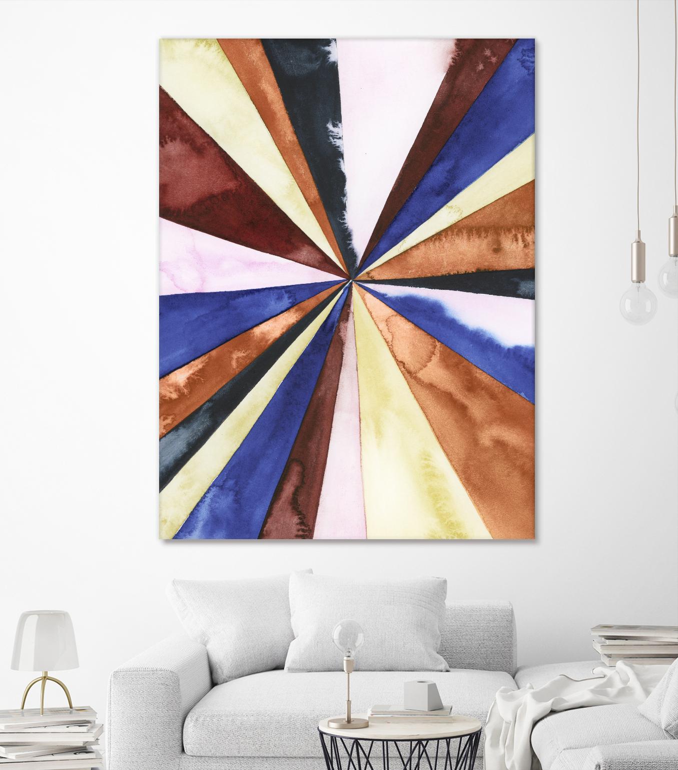 Desert Layers III by Grace Popp on GIANT ART - blue abstract