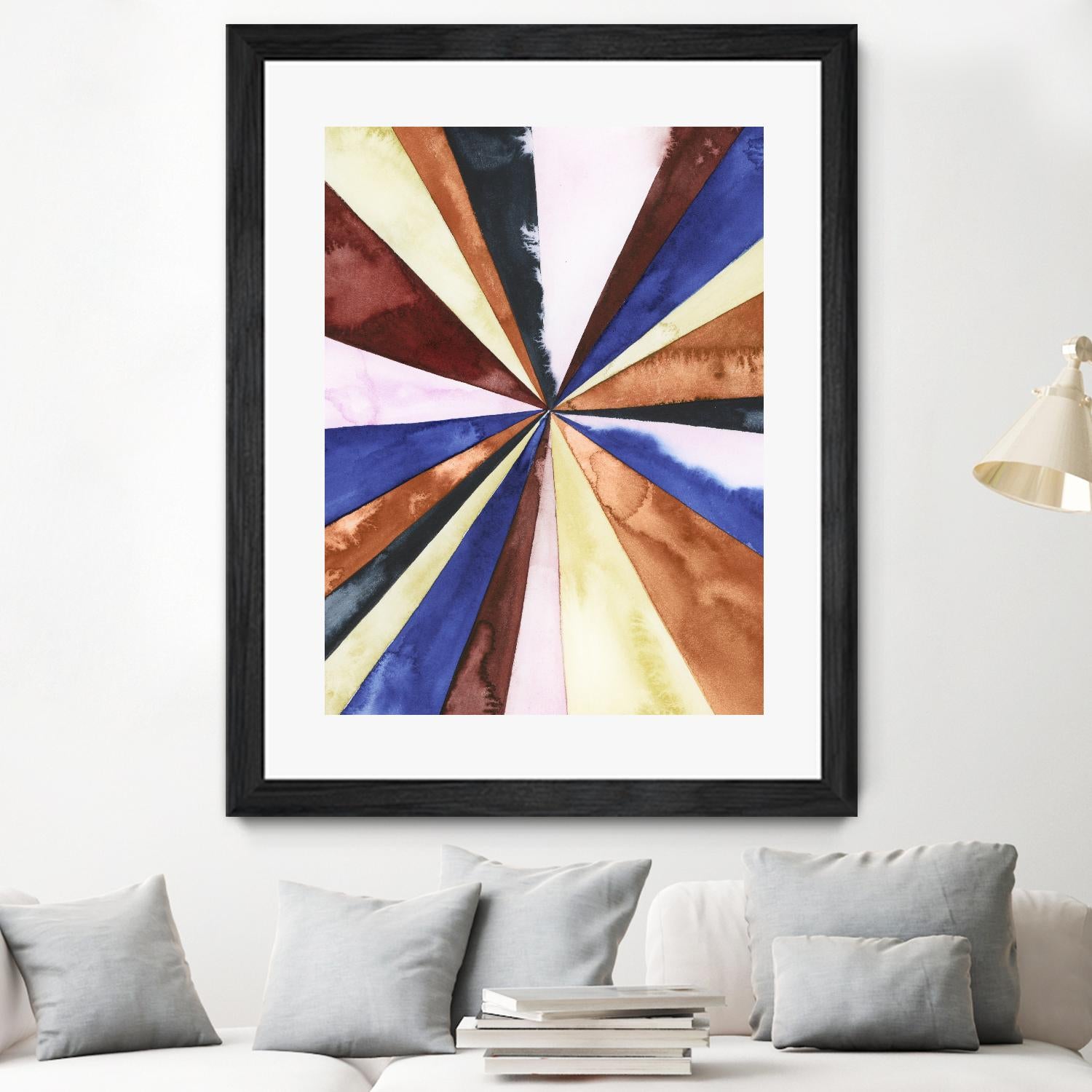 Desert Layers III by Grace Popp on GIANT ART - blue abstract