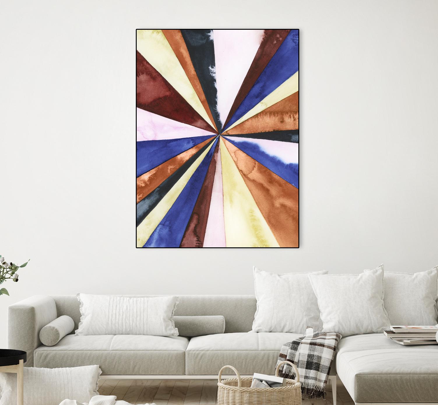 Desert Layers III by Grace Popp on GIANT ART - blue abstract