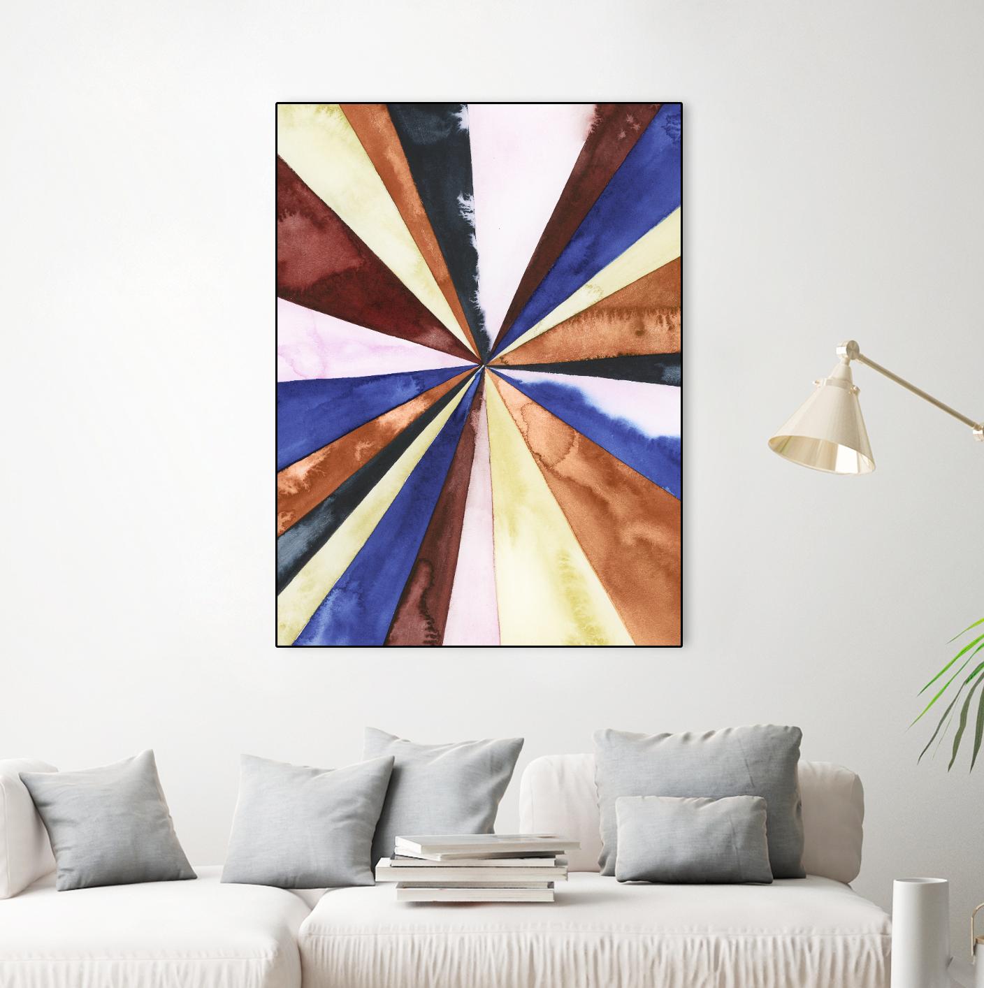 Desert Layers III by Grace Popp on GIANT ART - blue abstract