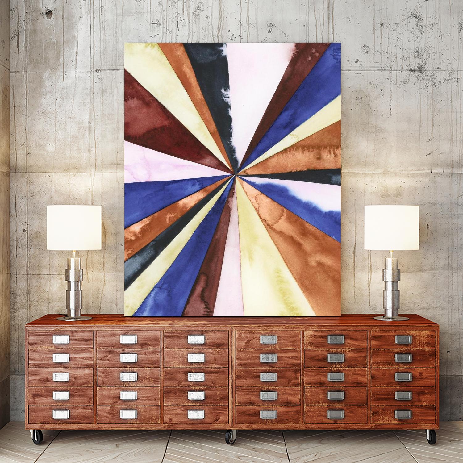 Desert Layers III by Grace Popp on GIANT ART - blue abstract