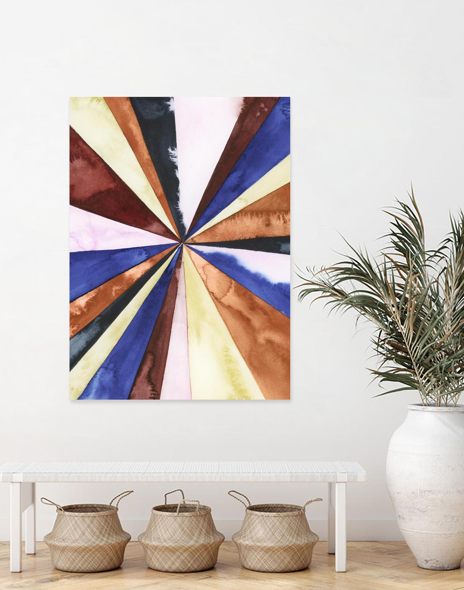 Desert Layers III by Grace Popp on GIANT ART - blue abstract