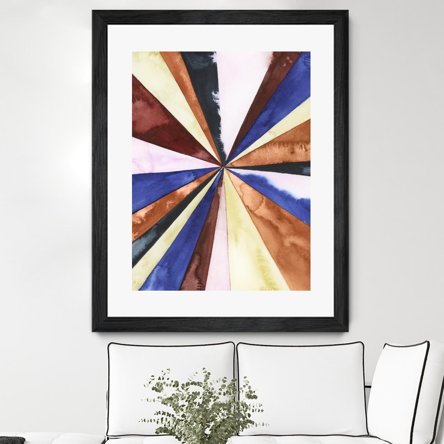 Desert Layers III by Grace Popp on GIANT ART - blue abstract