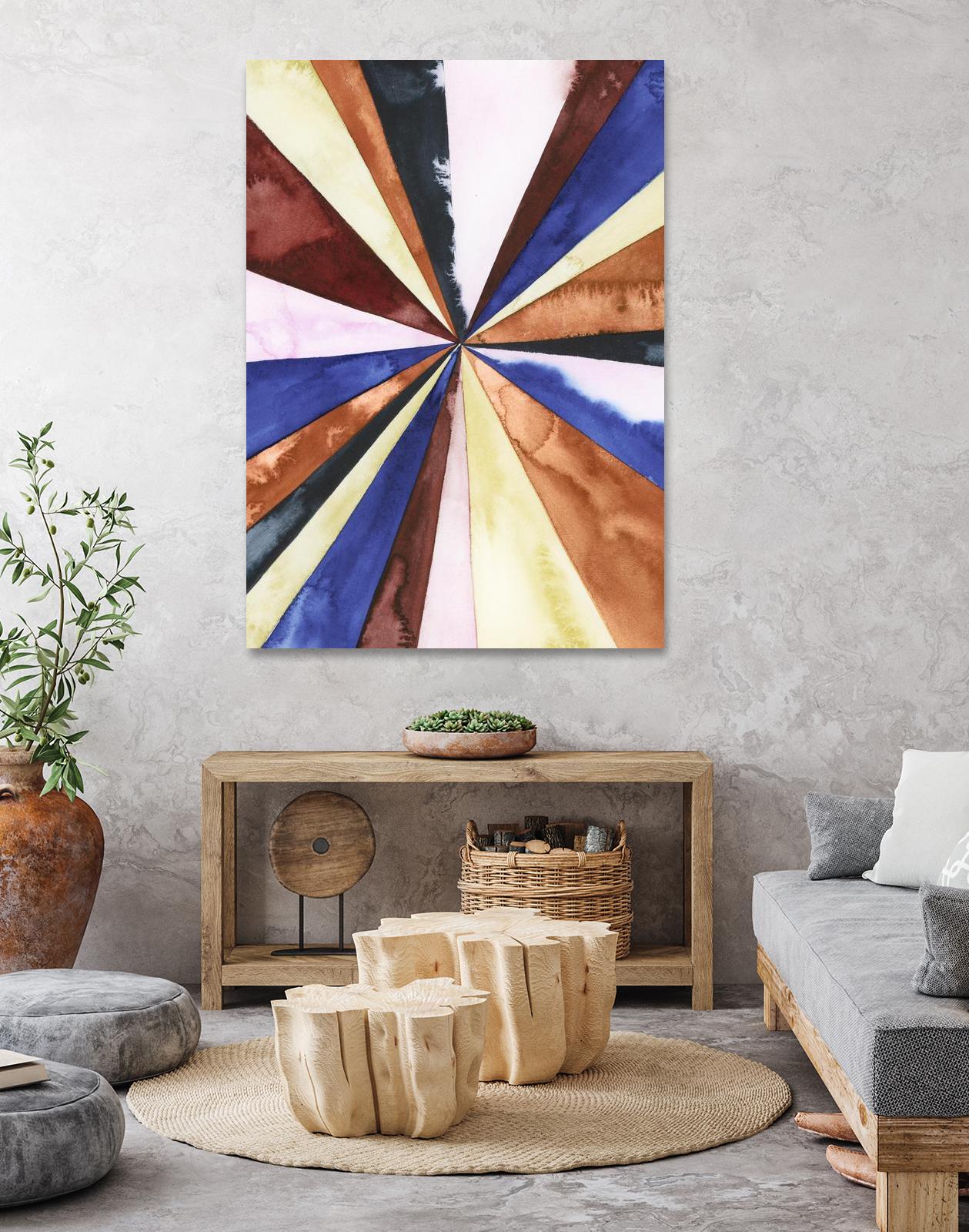 Desert Layers III by Grace Popp on GIANT ART - blue abstract