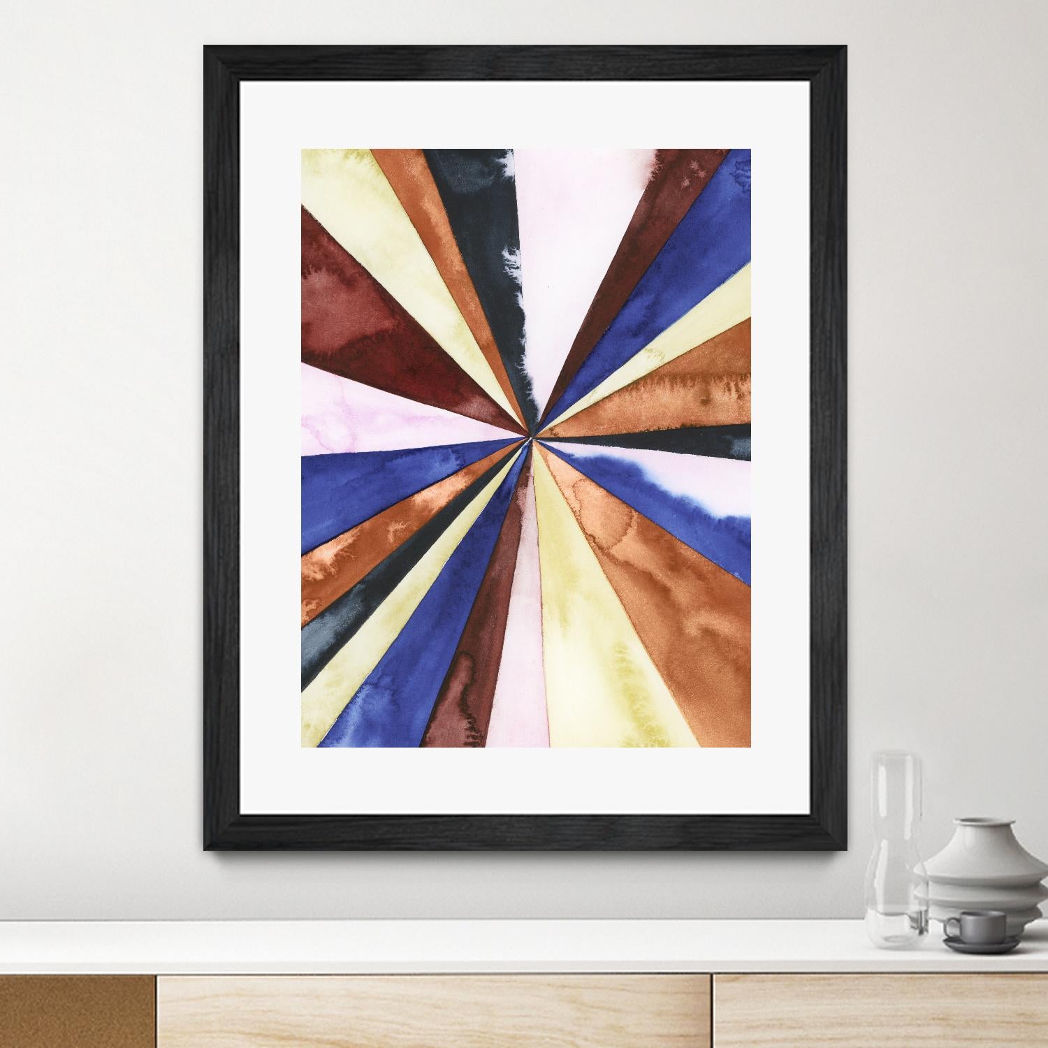 Desert Layers III by Grace Popp on GIANT ART - blue abstract