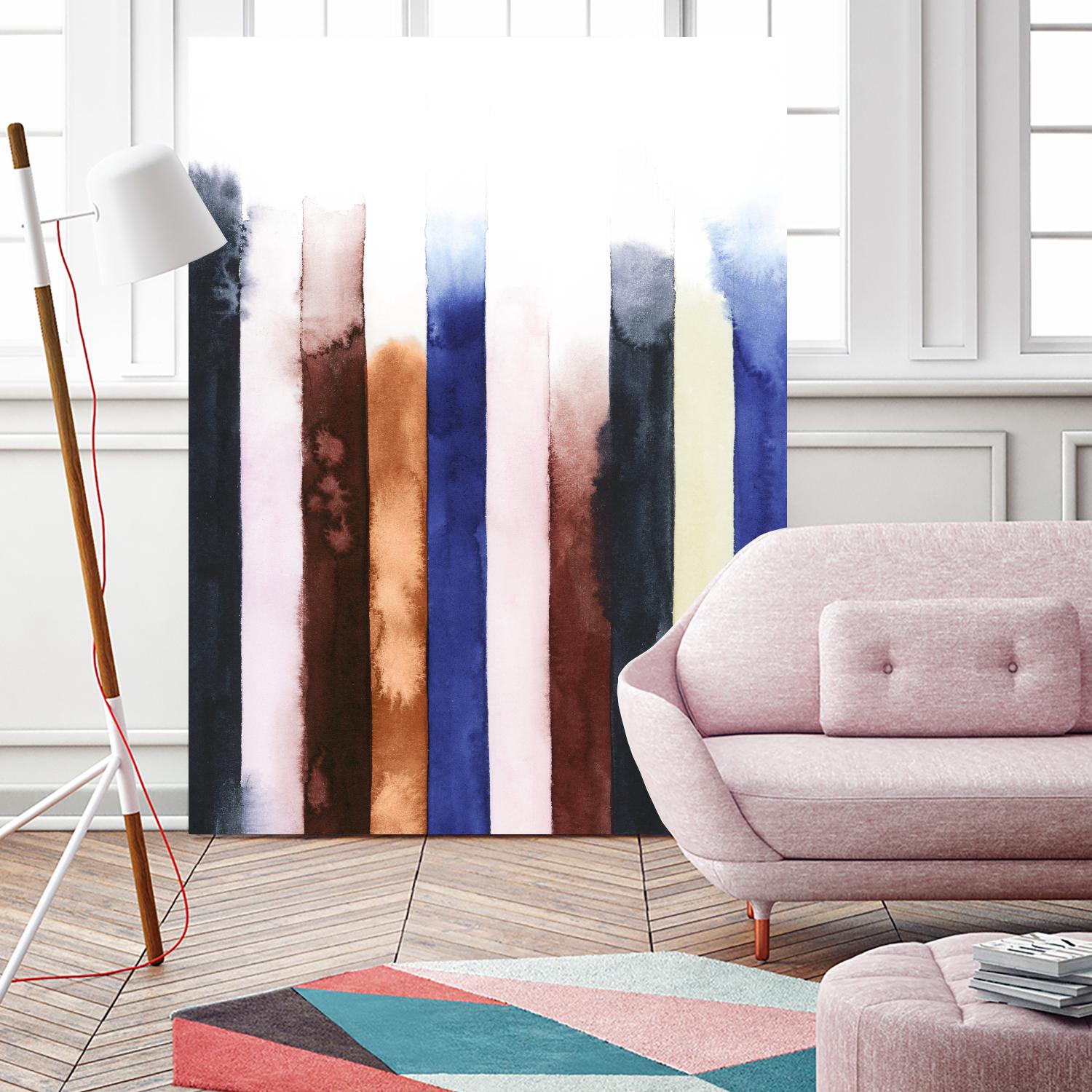 Desert Layers V by Grace Popp on GIANT ART - blue abstract