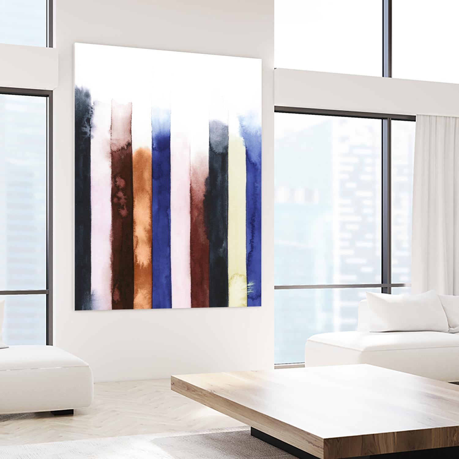 Desert Layers V by Grace Popp on GIANT ART - blue abstract