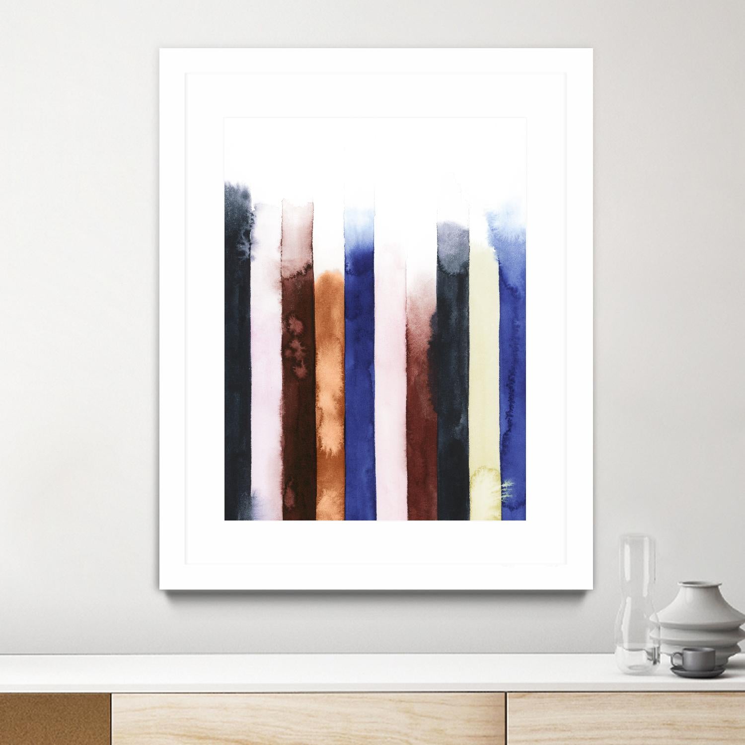 Desert Layers V by Grace Popp on GIANT ART - blue abstract