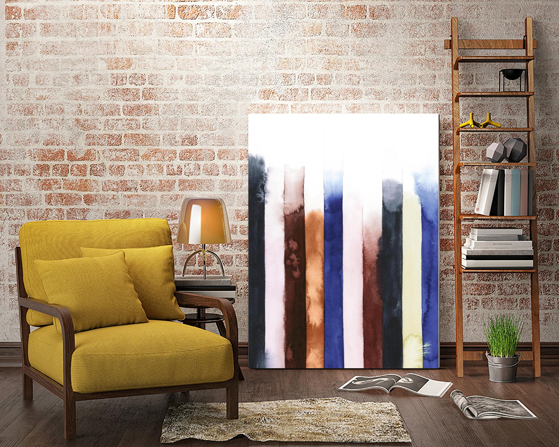 Desert Layers V by Grace Popp on GIANT ART - blue abstract