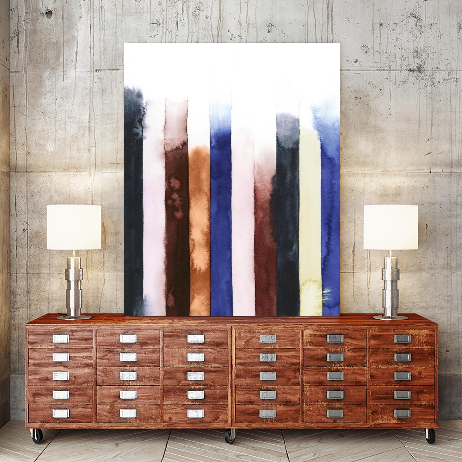 Desert Layers V by Grace Popp on GIANT ART - blue abstract