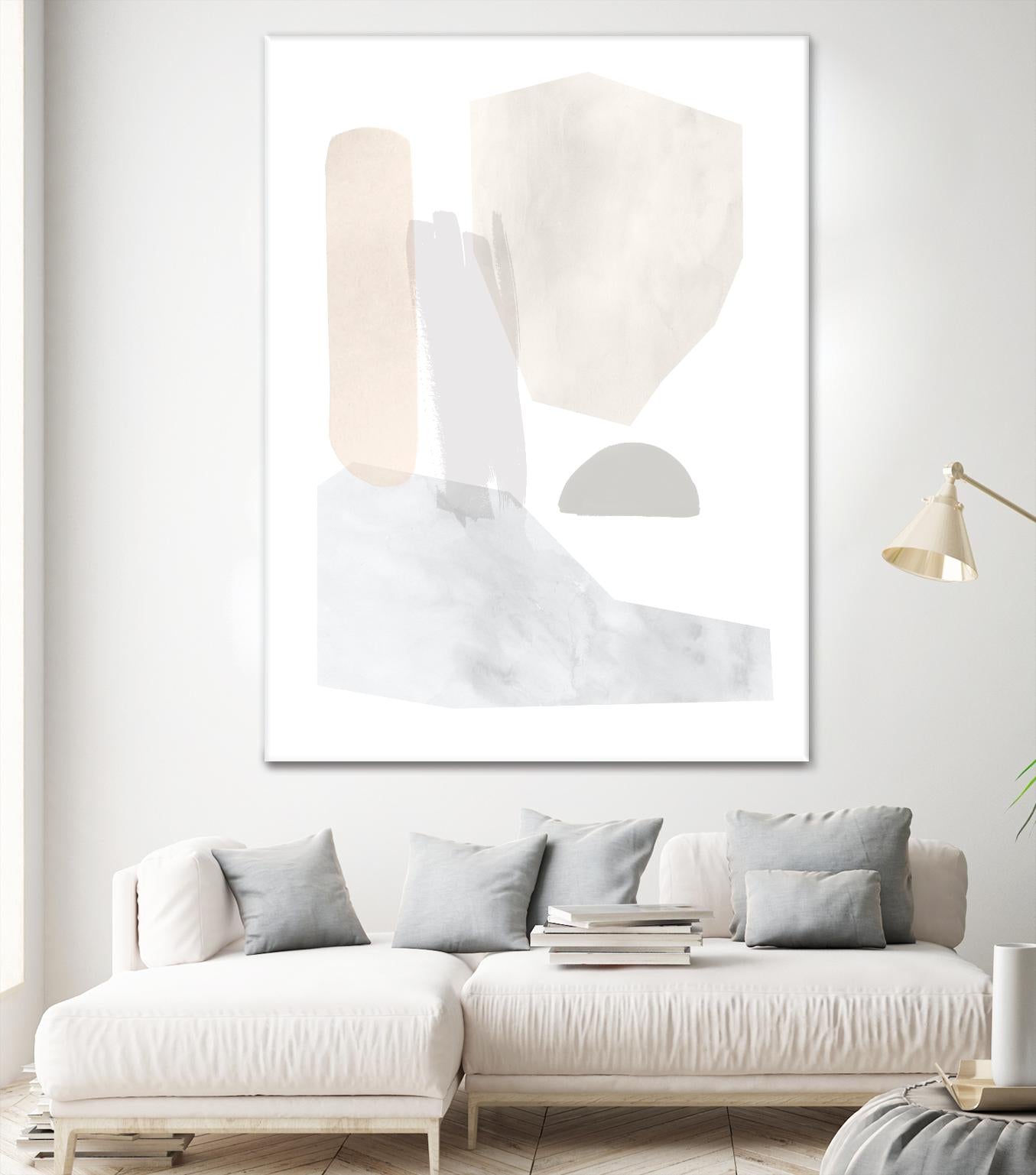 Sweet Simplicity I by Victoria Borges on GIANT ART - neutral abstract