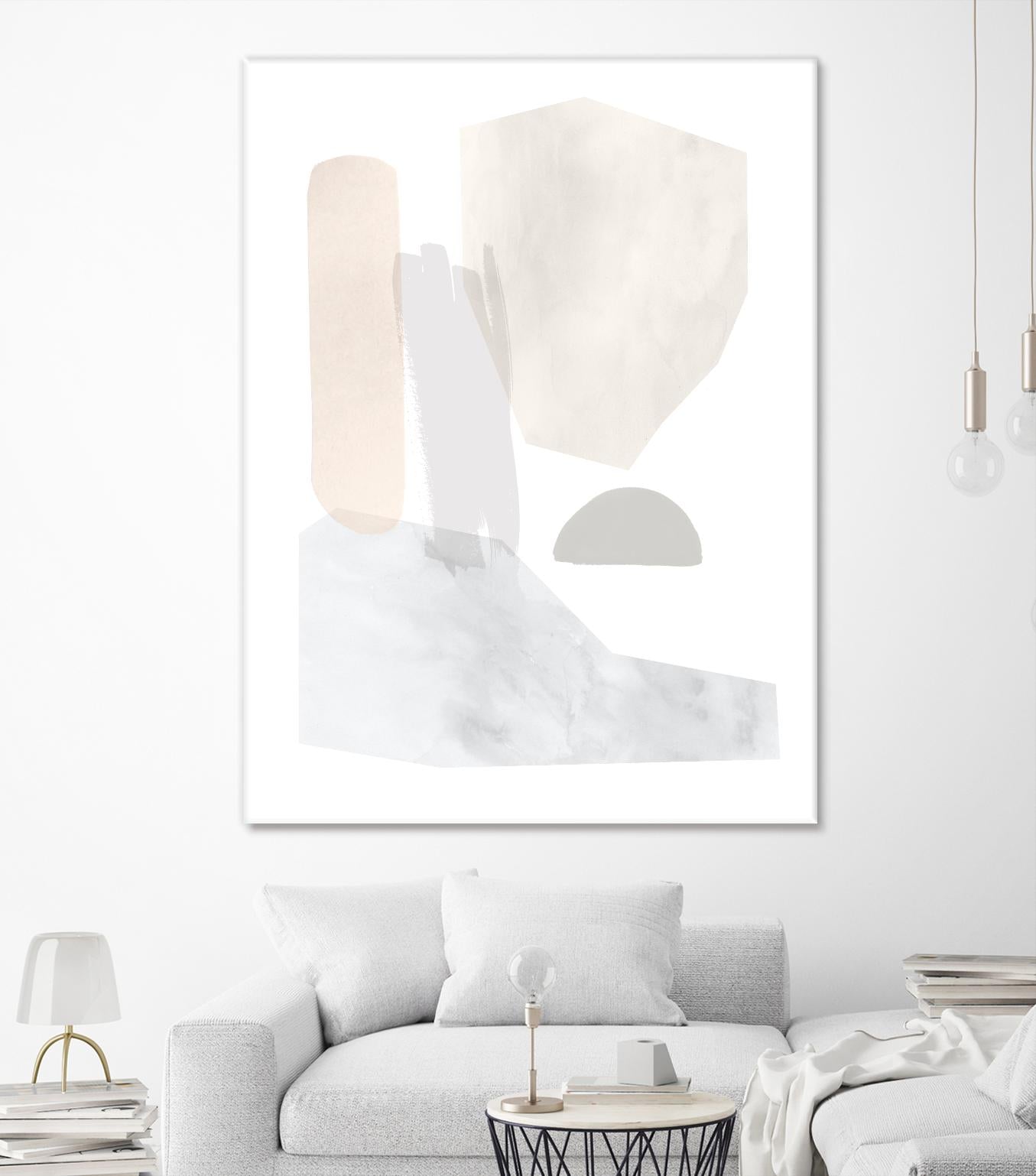 Sweet Simplicity I by Victoria Borges on GIANT ART - neutral abstract