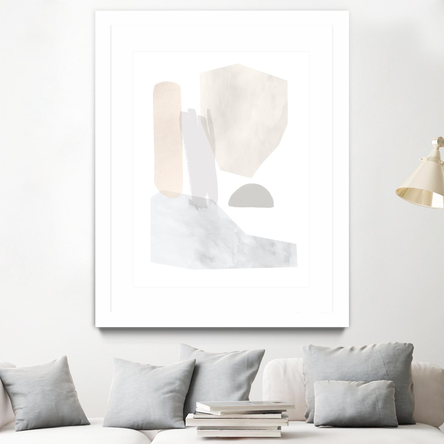 Sweet Simplicity I by Victoria Borges on GIANT ART - neutral abstract