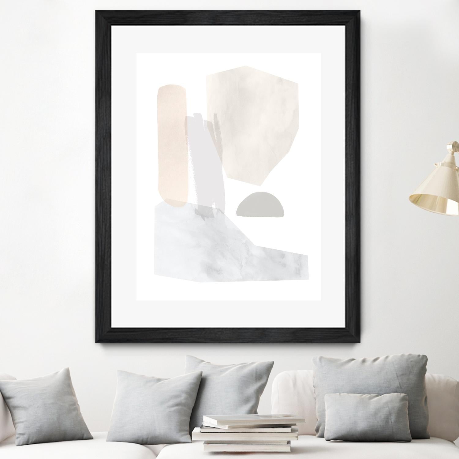 Sweet Simplicity I by Victoria Borges on GIANT ART - neutral abstract