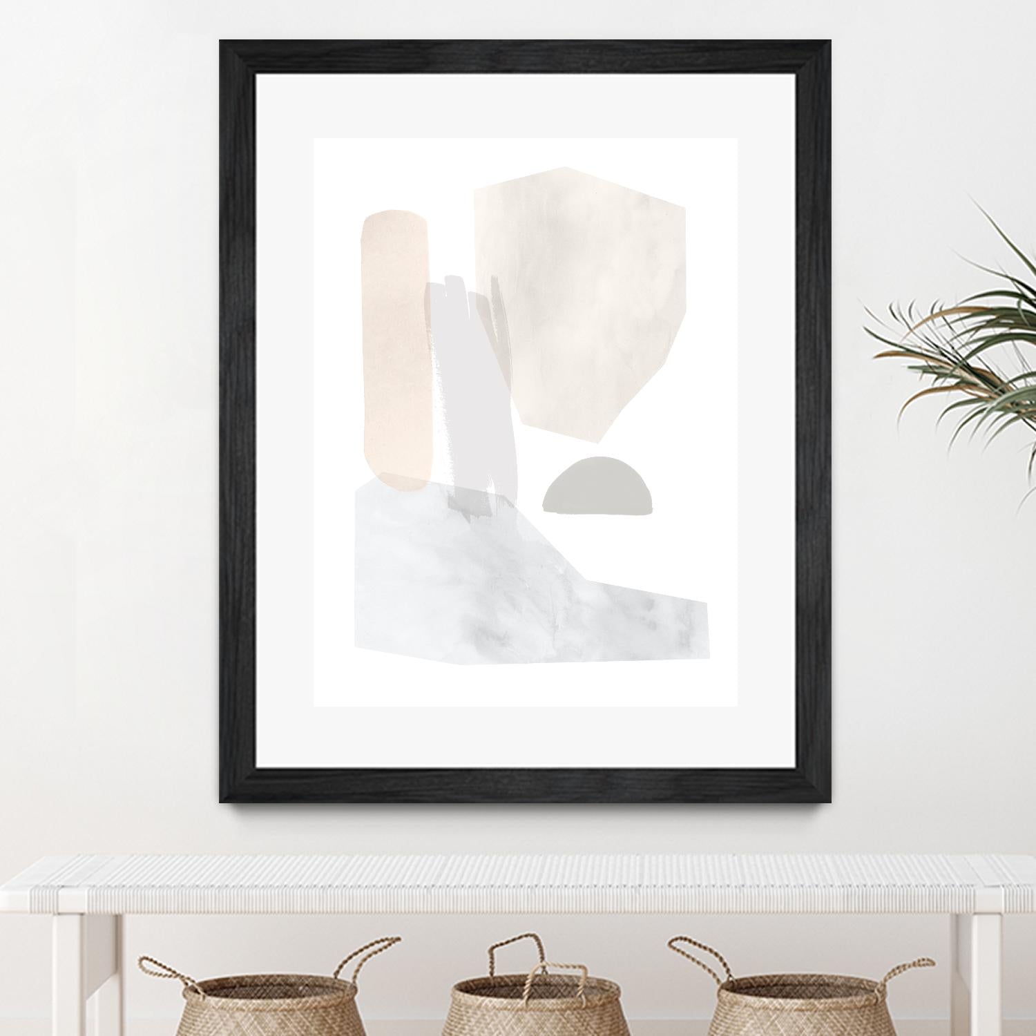 Sweet Simplicity I by Victoria Borges on GIANT ART - neutral abstract