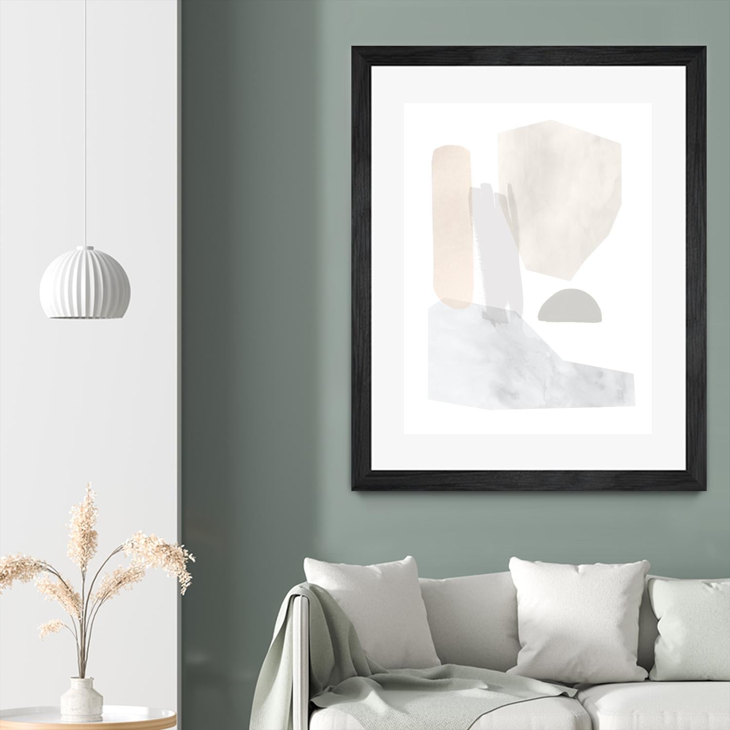 Sweet Simplicity I by Victoria Borges on GIANT ART - neutral abstract