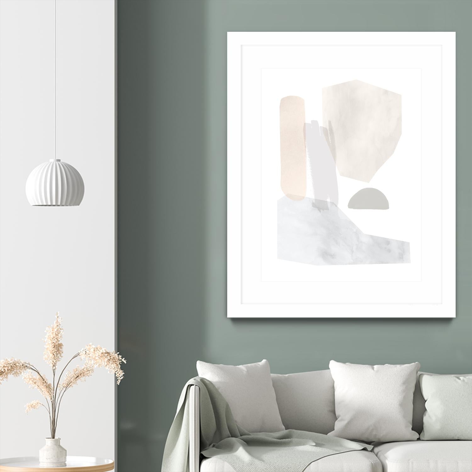 Sweet Simplicity I by Victoria Borges on GIANT ART - neutral abstract