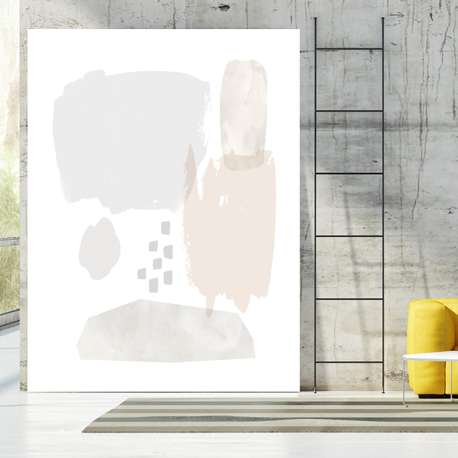 Sweet Simplicity II by Victoria Borges on GIANT ART - neutral abstract