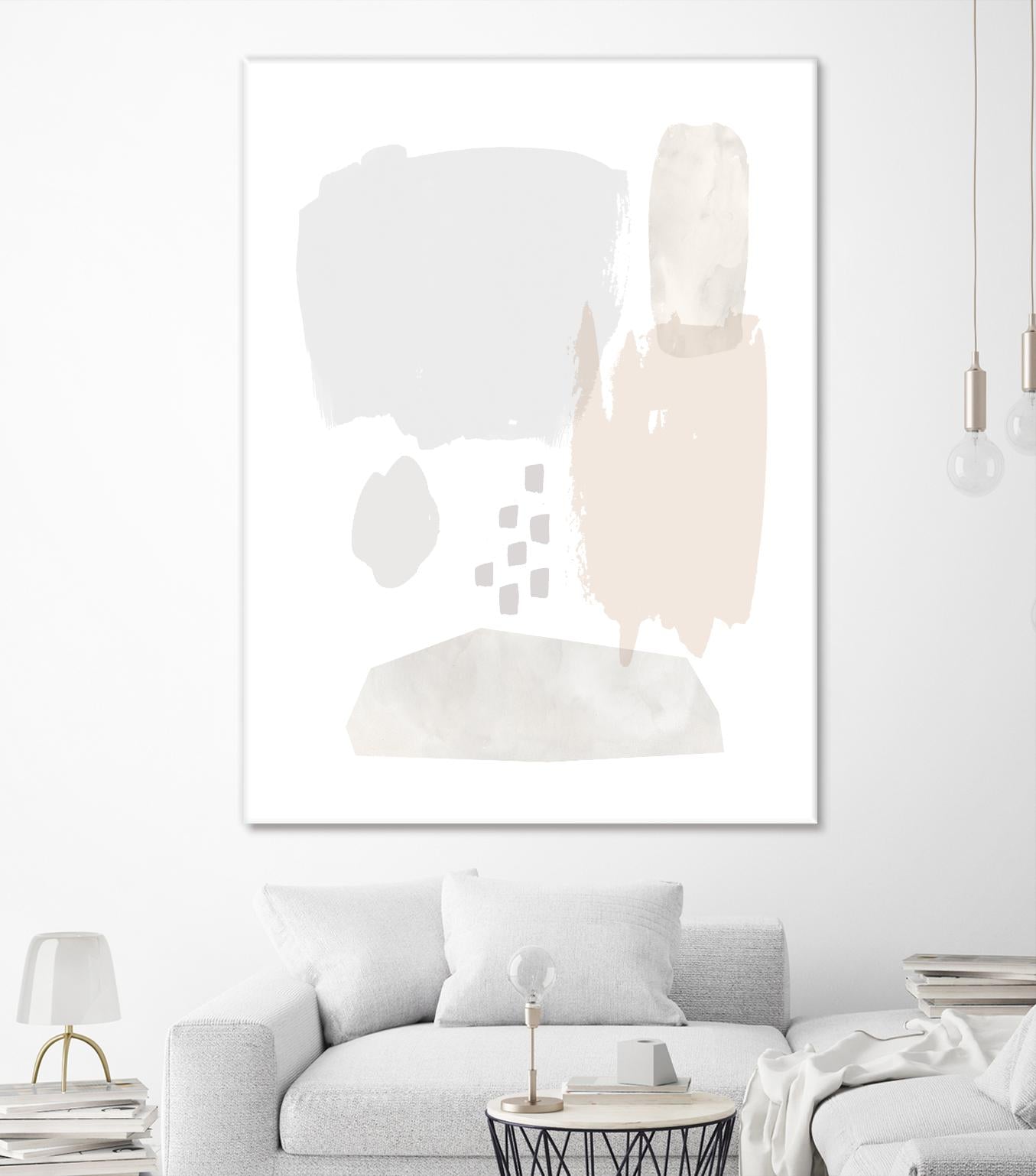 Sweet Simplicity II by Victoria Borges on GIANT ART - neutral abstract