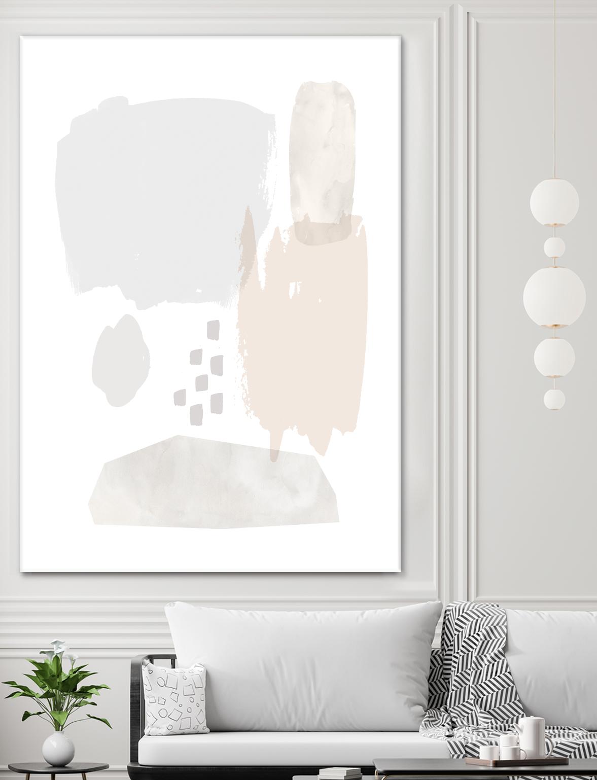 Sweet Simplicity II by Victoria Borges on GIANT ART - neutral abstract