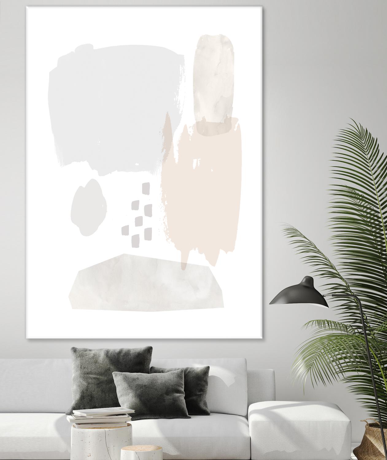 Sweet Simplicity II by Victoria Borges on GIANT ART - neutral abstract