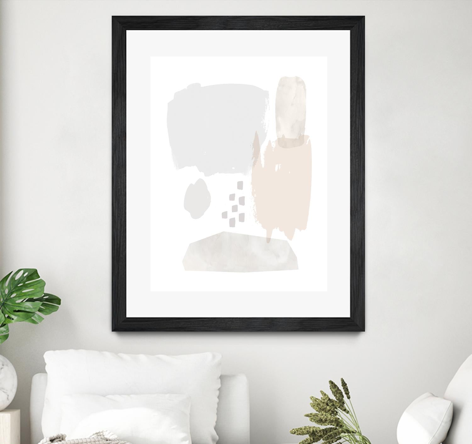 Sweet Simplicity II by Victoria Borges on GIANT ART - neutral abstract