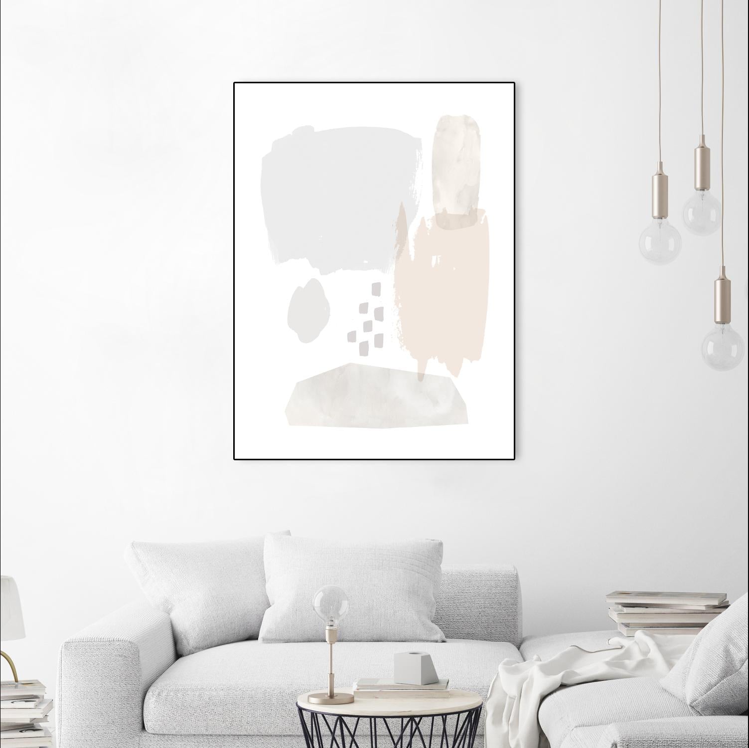 Sweet Simplicity II by Victoria Borges on GIANT ART - neutral abstract