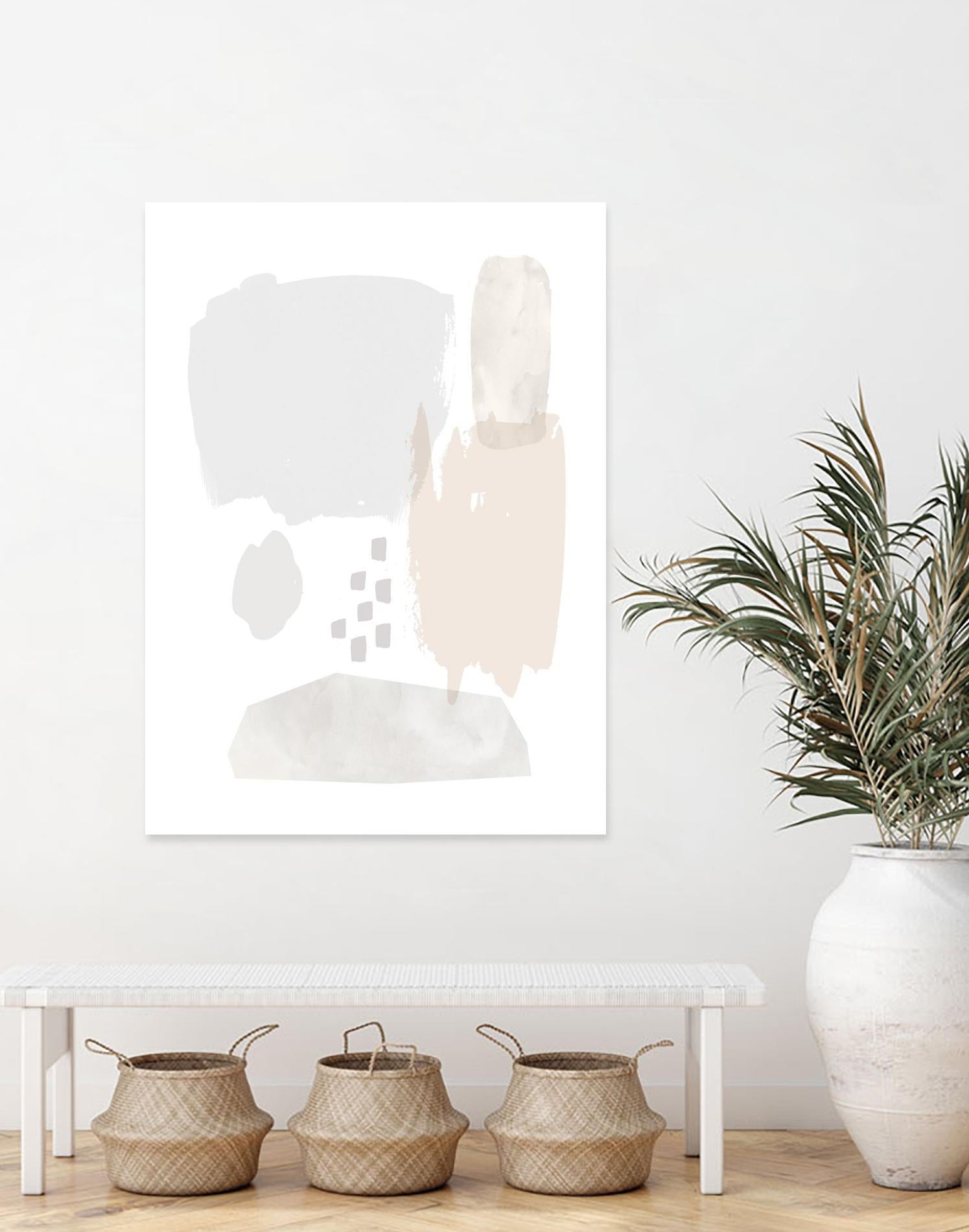 Sweet Simplicity II by Victoria Borges on GIANT ART - neutral abstract