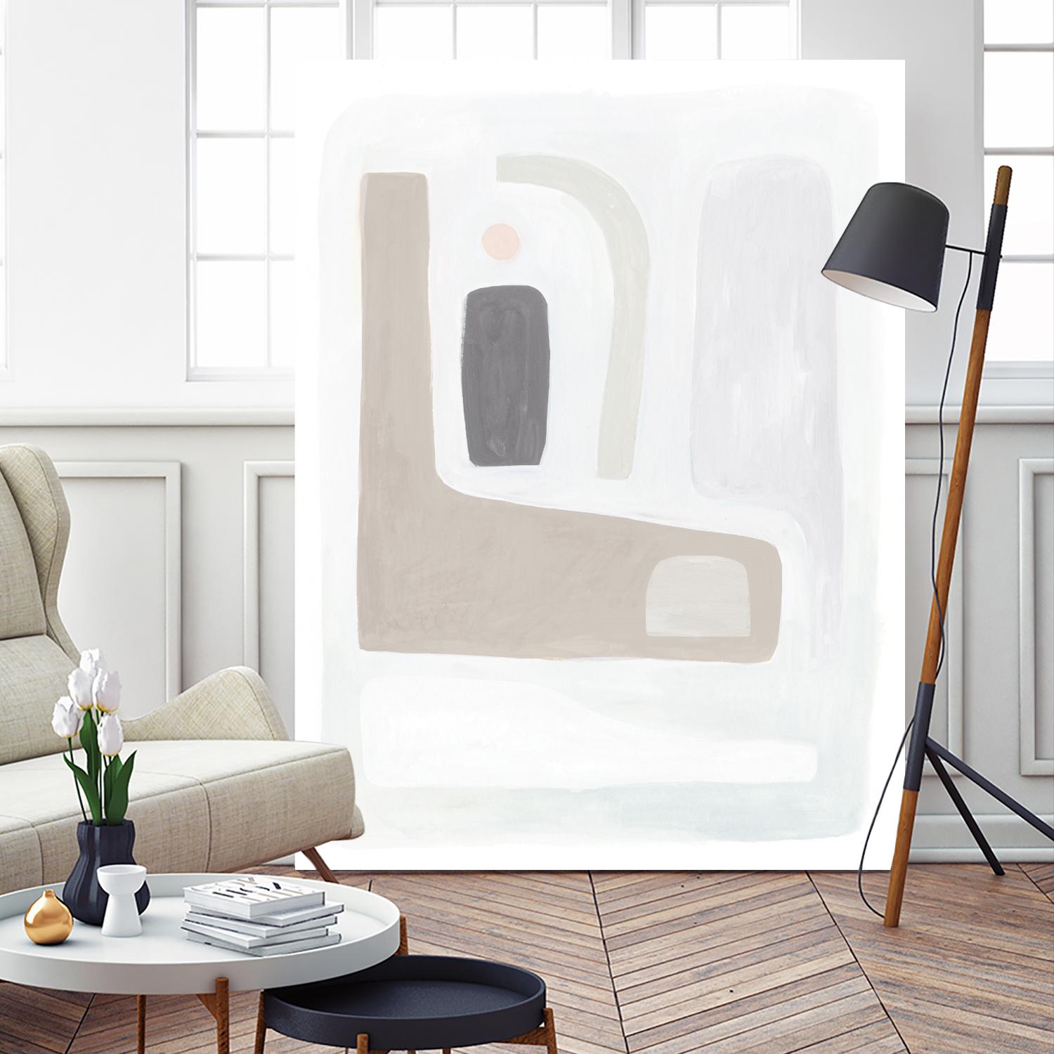 Opal Daydream I by Victoria Borges on GIANT ART - neutral abstract