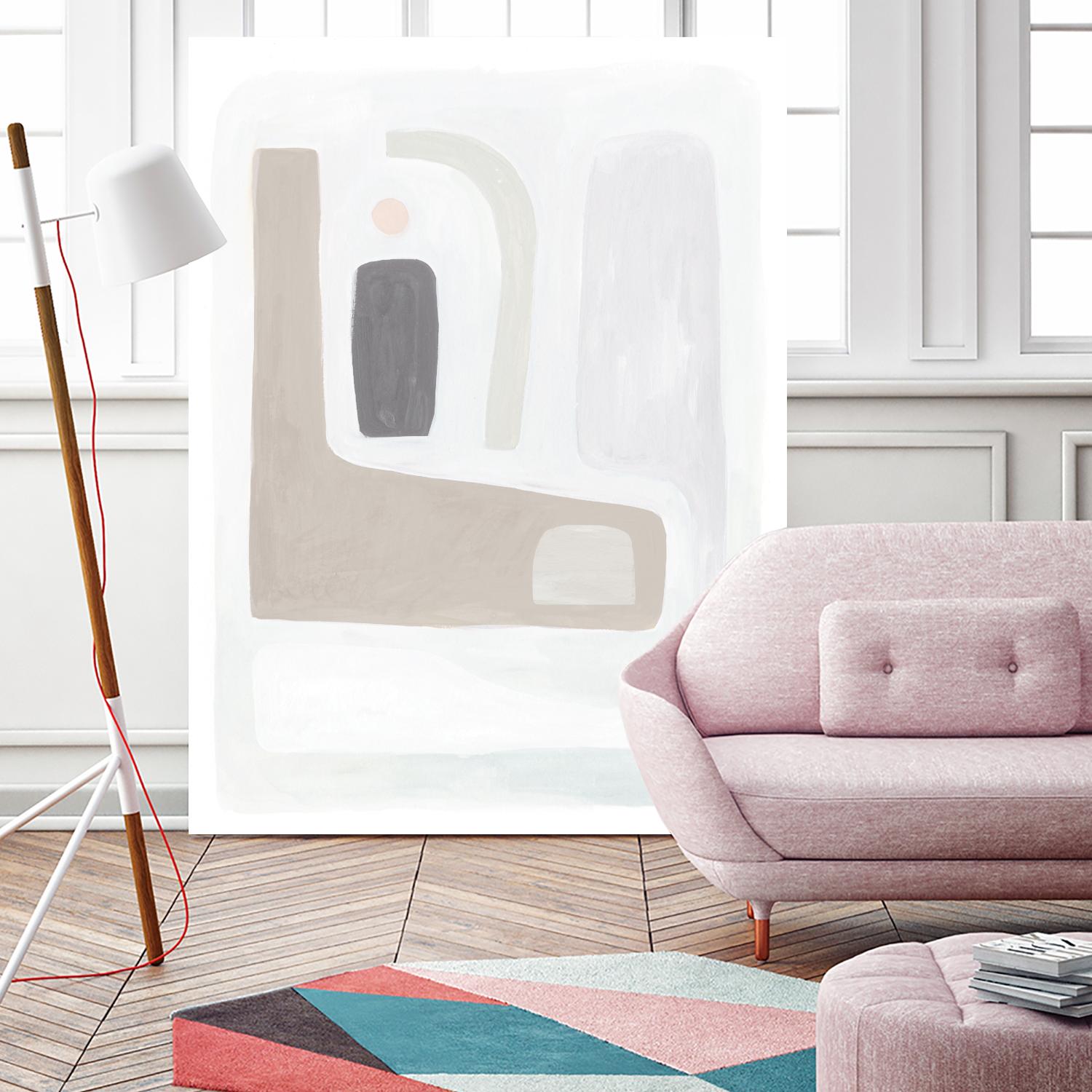 Opal Daydream I by Victoria Borges on GIANT ART - neutral abstract