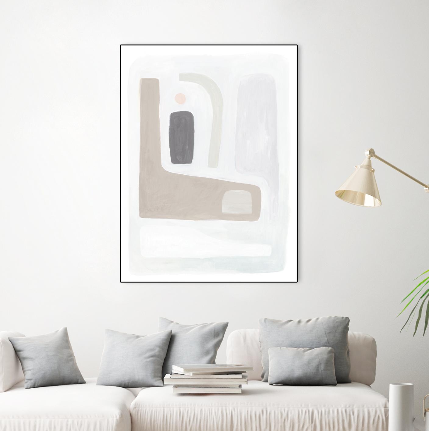 Opal Daydream I by Victoria Borges on GIANT ART - neutral abstract