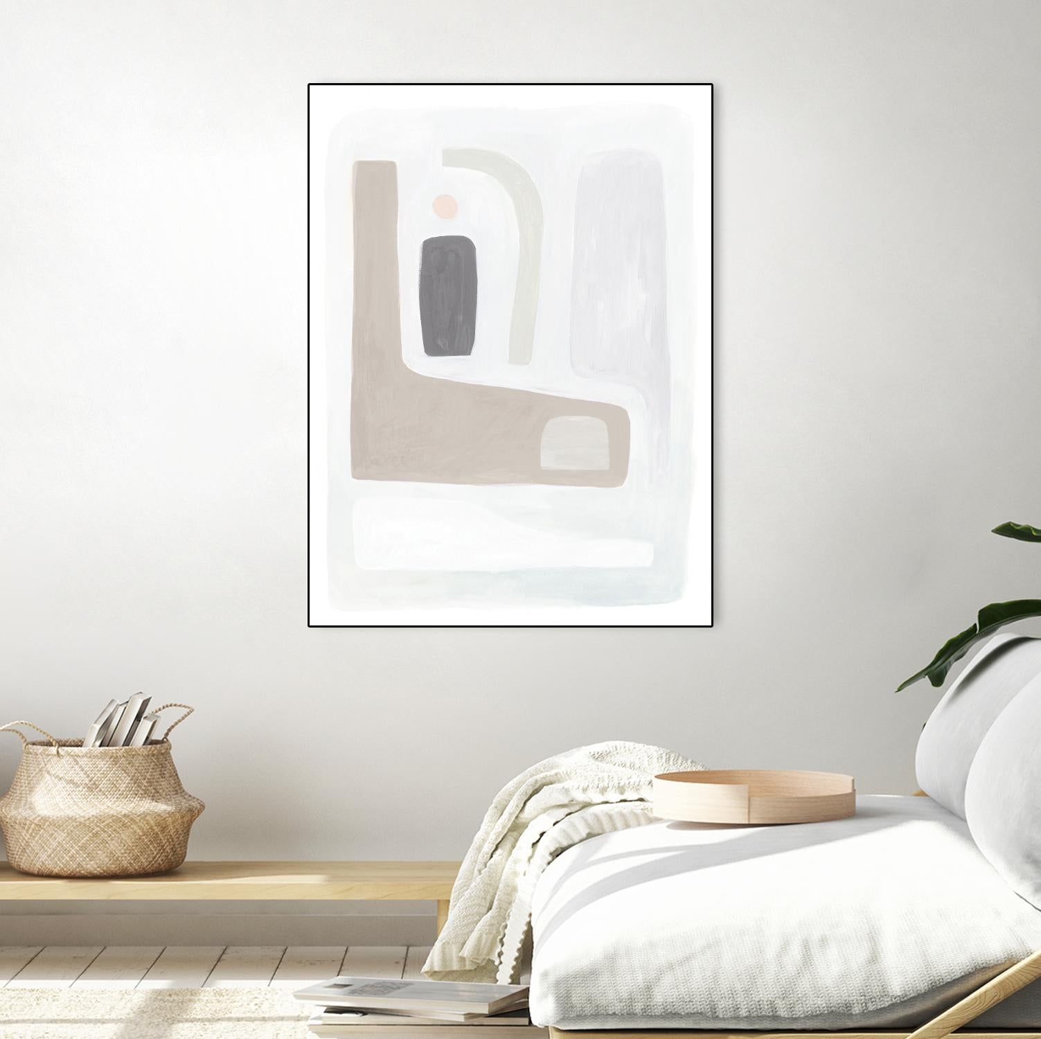 Opal Daydream I by Victoria Borges on GIANT ART - neutral abstract